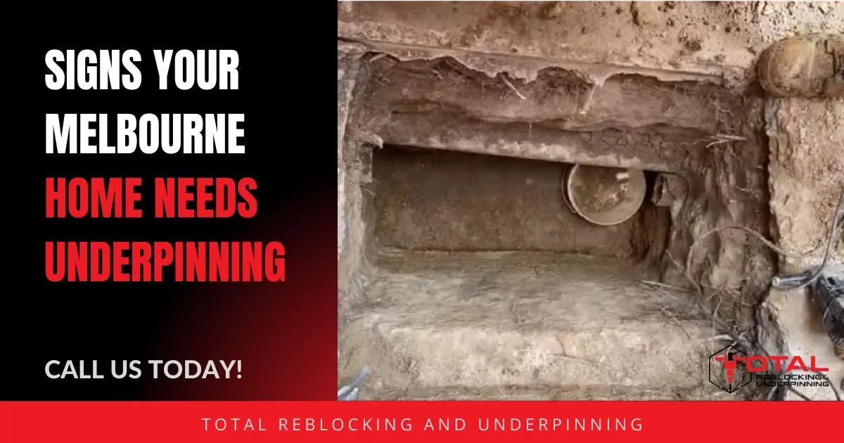 Signs Your Melbourne Home Needs Underpinning